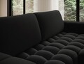 Coltar extensibil dreapta 4 locuri ELTAP, Bon-33, Bonett, 250x175x92 cm, lemn/poliester, negru