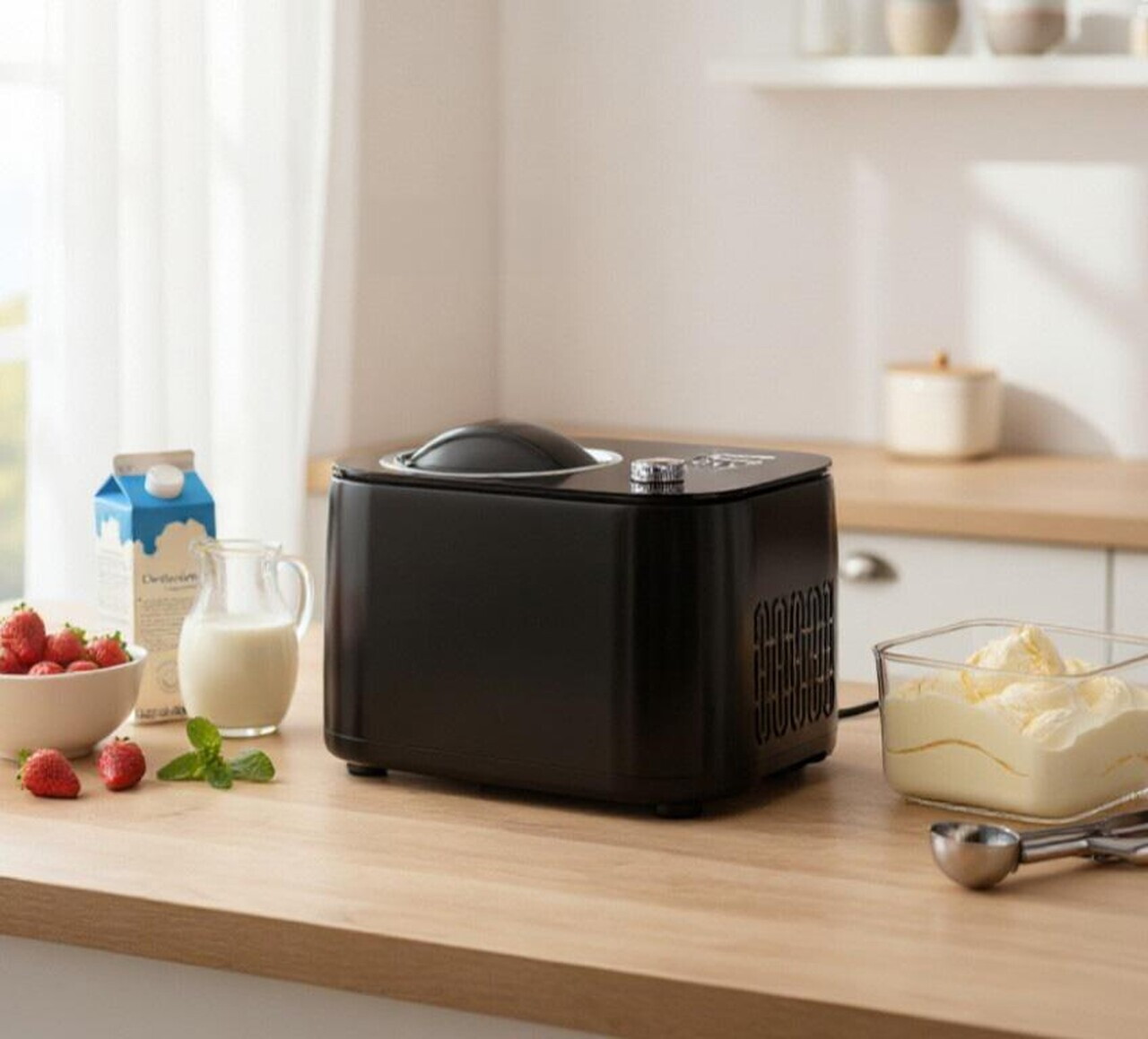 Masina inghetata IceDelight, Heinner, 100W, 1L, negru - view 5