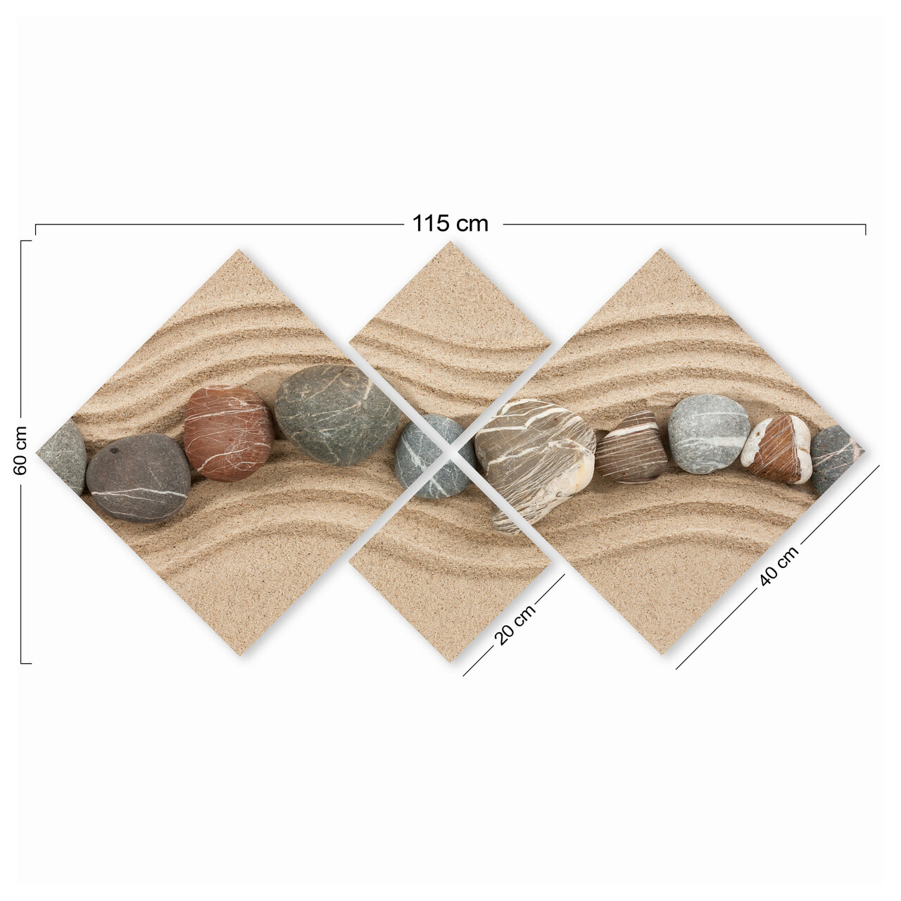 Set 4 tablouri decorative, 4MDF150269009, MDF, Imprimat UV, Multicolor