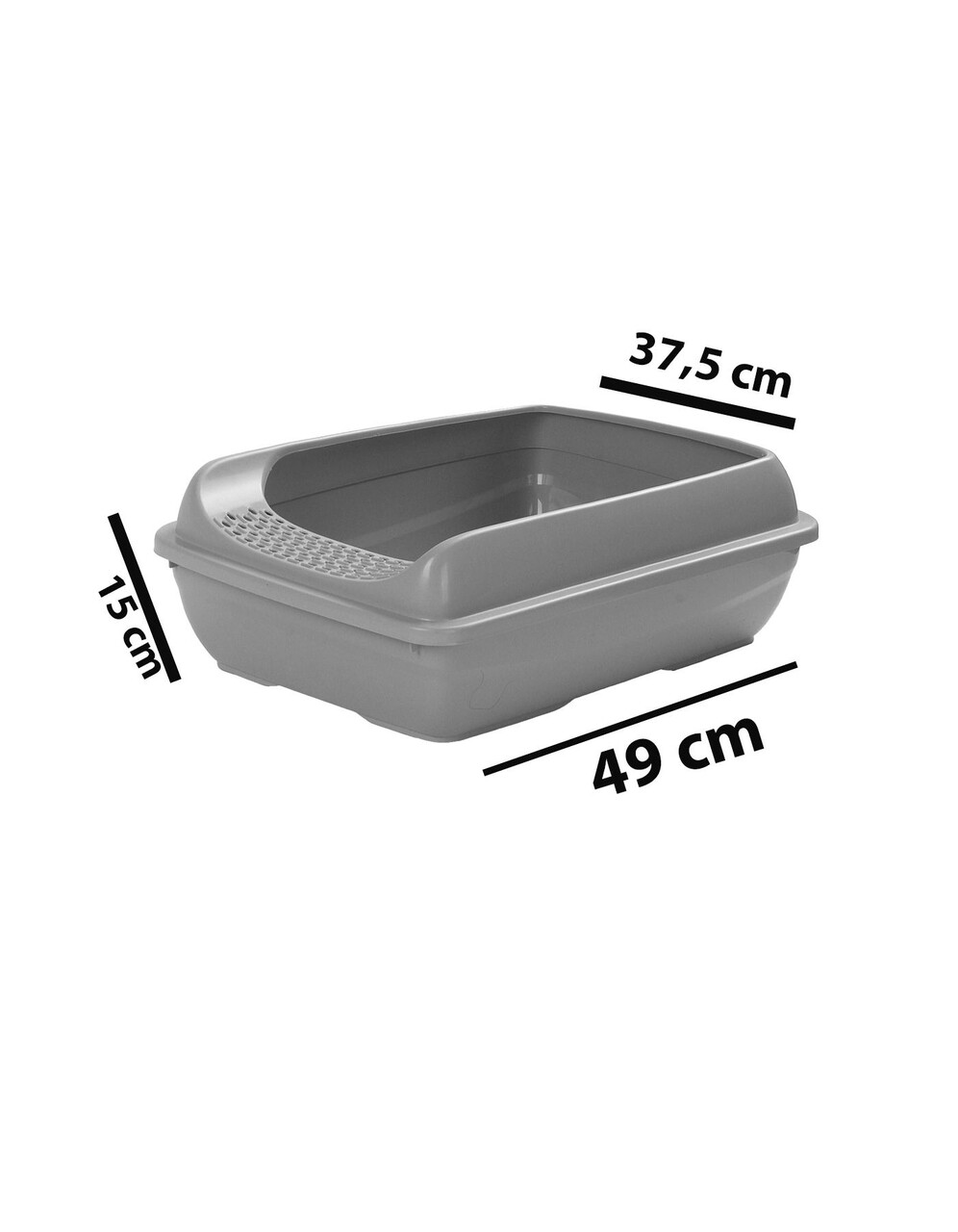 Litiera pentru pisici, Paws &amp; Whiskers, 5098-1, Plastic, Gri - view 3