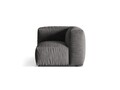 Modul pentru canapea, 1 loc, Martina-120, Micadoni Home, 100x100x75 cm, catifea, gri