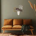 Decoratiune de perete, Flowers in Pots, Metal, Dimensiune: 47 x 55 cm, Multicolor