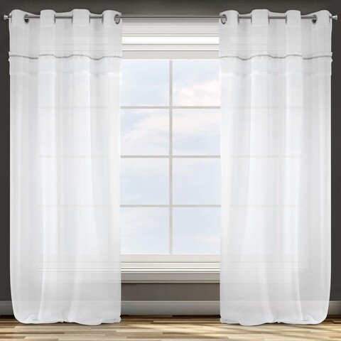 Draperie eurofirany, denise, 140x250 cm, poliester, alb