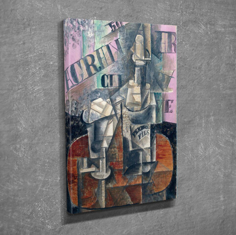 Tablou decorativ, dc256, canvas, lemn, multicolor