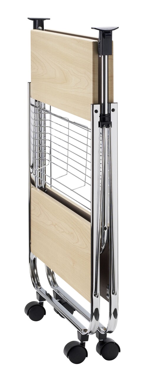 Carucior pliabil pentru servire, Maximex, Dinett Maple Deluxe, 40.6 x 70 x 68 cm, metal/lemn - 1 | YEO