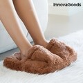 Aparat de masaj pentru picioare InnovaGoods, 30x30x7 cm, cu baterii, maro