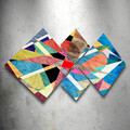 Set 4 tablouri decorative, 4MDF234625642, MDF, Imprimat UV, Multicolor