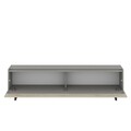 Comoda TV, Inarch, Sign, Gri / Travertin