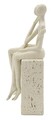 Figurina /sculptura decorativa Stons Couple, Mauro Ferretti, 11.5x9x25 cm, polirasina, crem