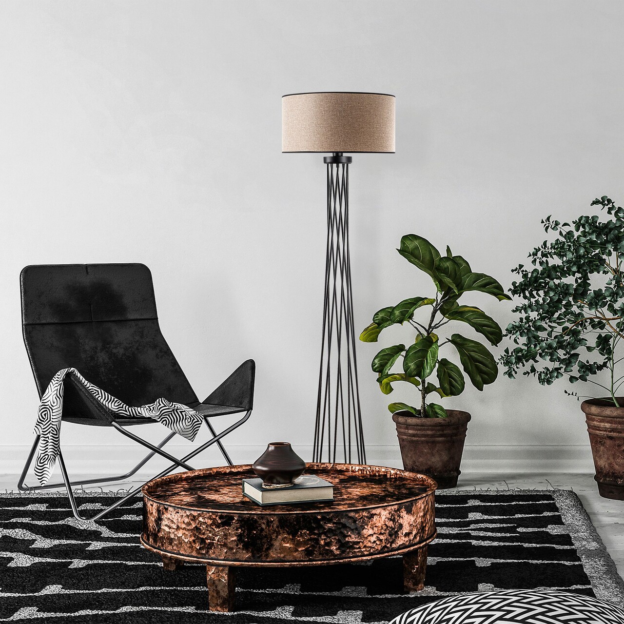 Lampadar, Fulgor, 942FLG1549, Metal, Alb - 2 | YEO
