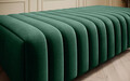 Bancheta, ELTAP, PU-LAU-35NU, Laurence, 132x64x36 cm, poliester, verde inchis