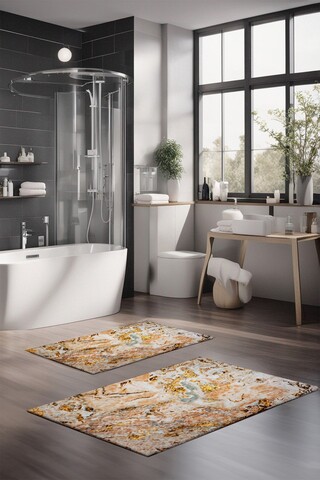 Set covorase de baie, Cartwright, CT-5058, Poliester, Multicolor