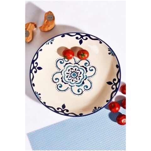 Bol pentru salata, Kosova, Blue, ceramica, Ø30xH5 cm