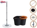 Set curatenie cu mop rotativ 360 Jumbo Magic, Vanora, negru/portocaliu