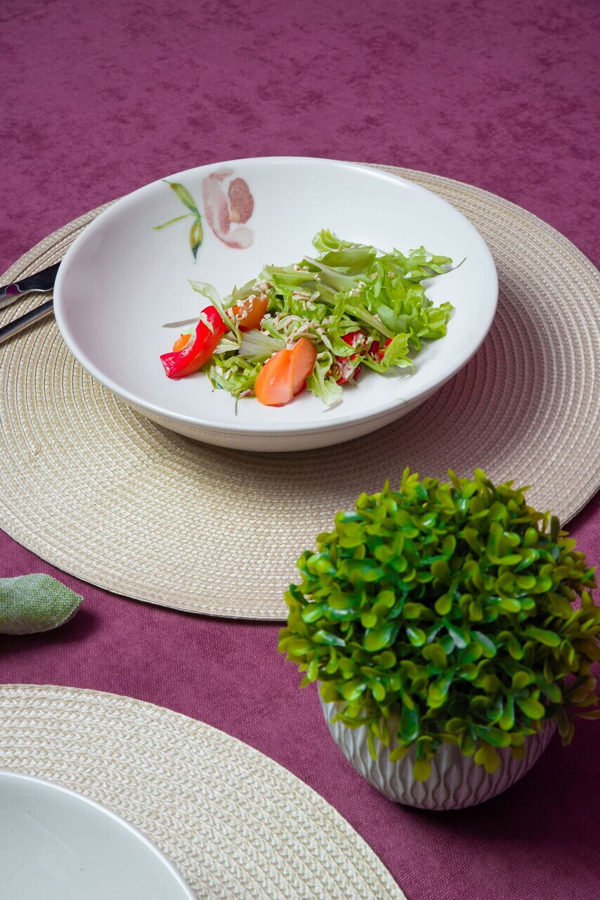 Set de boluri pentru salată, Hermia, 858CMR1508, Portelan, Multicolor - view 2