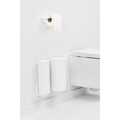 Set accesorii pentru baie 3 piese, Brabantia, MindSet, otel, Alb