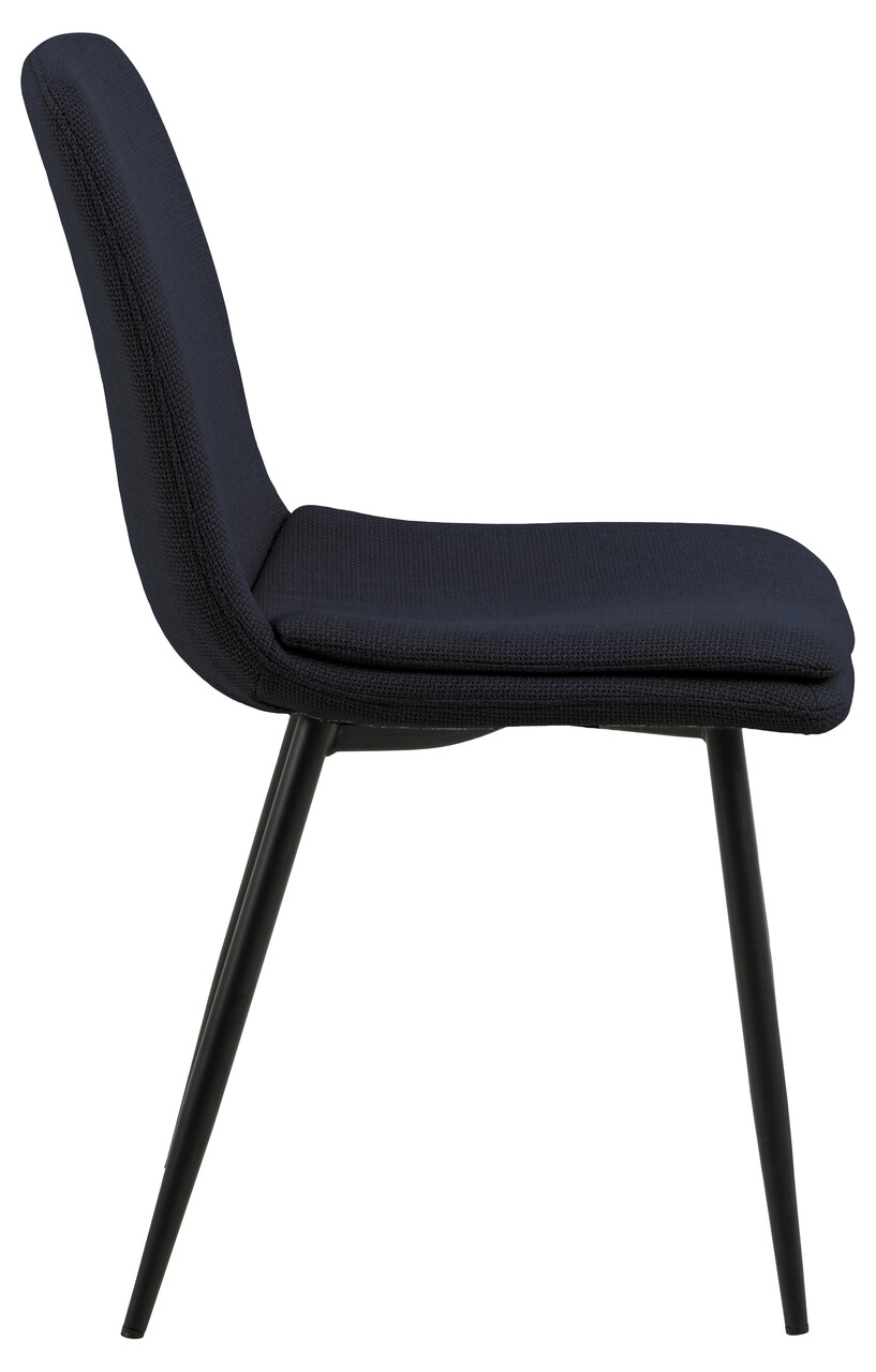 Scaun Becca, Actona, 46x55x85.5 cm, tesatura structurata/otel, albastru inchis - view 7