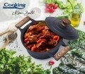 Cratita cu capac, Heinner, 2.7 l, aluminiu turnat, negru