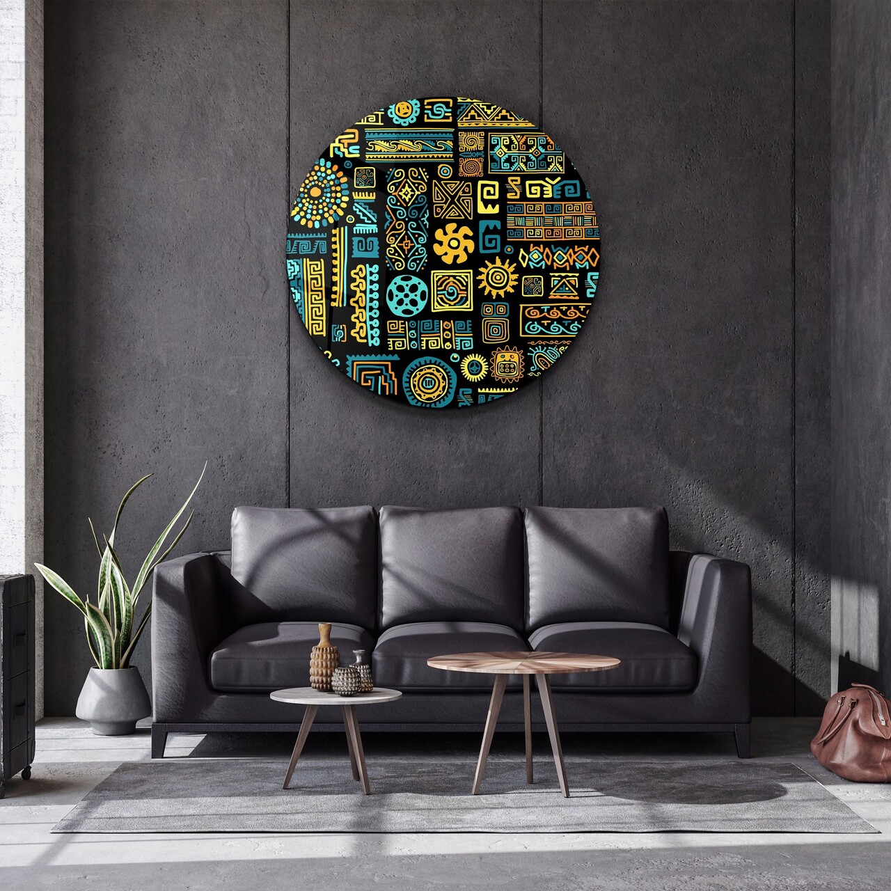 Tablou decorativ, SKR-9019, Dimensiune: 80 x 80, Multicolor - view 5