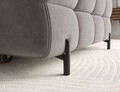 Coltar extensibil dreapta 3 locuri ELTAP, RT-04AU, Felro, 285x181x93 cm, lemn/poliester, gri