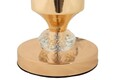 Lampa de masa Gipsy, Mauro Ferretti, 1 x E27, 40W, 30x30x52 cm, fier, auriu/alb