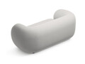 Canapea modulara 2 locuri, Kate, Micadoni, 183x99x76 cm, catifea, gri deschis
