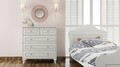 Set dormitor pentru copii, Rabi, Rb-081, Alb mat