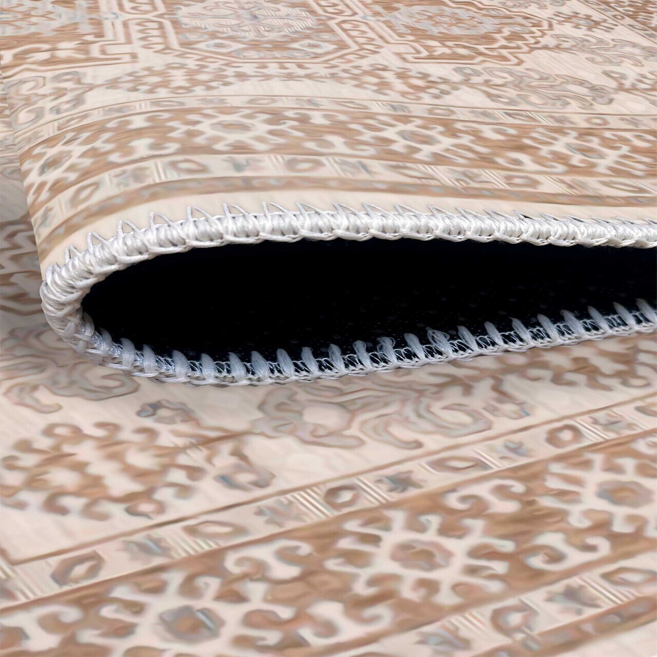 Covor, Woobtny0188, 160x230 cm, Maro — imaginea 5