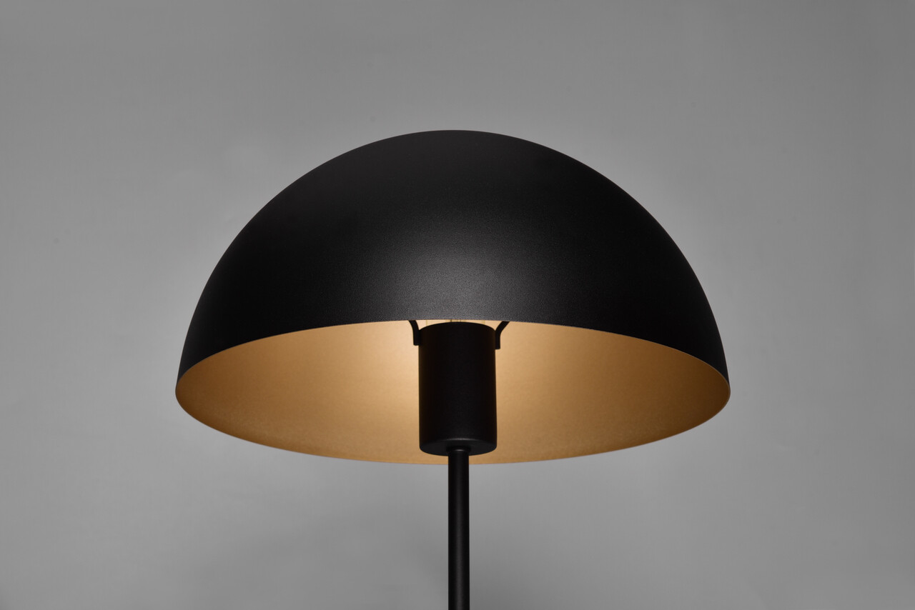 Lampa de masa Nola, TRIO, 30x45 cm, 40W, 1x E27, metal, negru mat