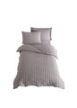 Lenjerie de pat pentru o persoana, Road Potlu - Brown, EnLora Home, 70% bumbac/30% poliester