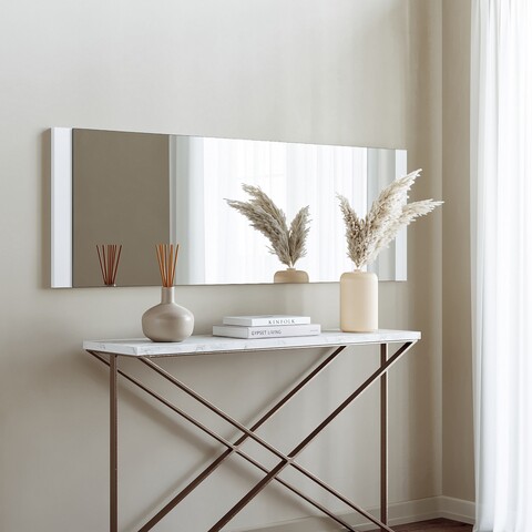 Oglinda decorativa aynas, neostill, 120x40 cm, alb