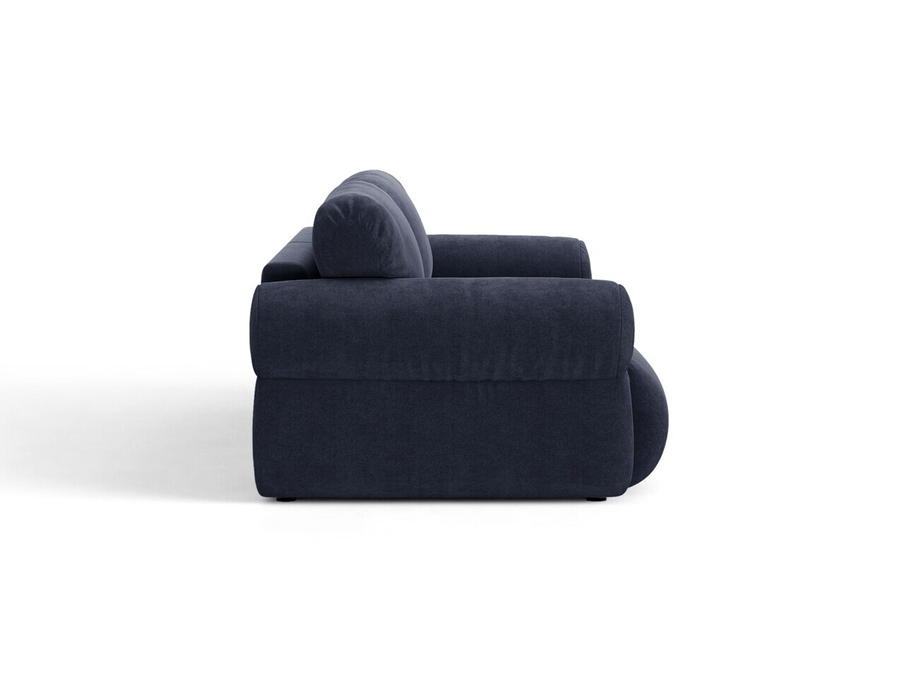 Canapea 4 locuri, Ophelia, Micadoni Home, 257x100x84 cm, tesatura structurata, albastru navy — imaginea 3