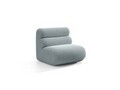 Modul canapea 1 loc fara cotiere, Neo, Micadoni Home, 85x100x83 cm, tesatura Boucle, albastru deschis