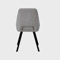 Scaun Clara, Homla, 56.5x47.5x85 cm, metal/MDF/textil, gri