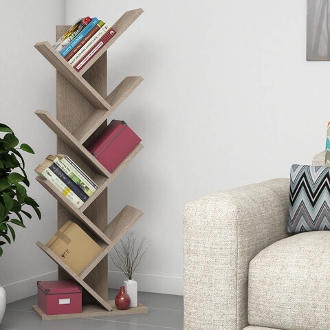 Biblioteca Hitit, Almaren, 46x22x128.5 cm, maro Almaren