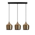 Lustra, Dodo - 6272, Tatum, 72 x 22 x 124 cm, 3 x E27, 40W, aramiu antic