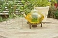 Suport recipiente fierbinti, Esschert, 14.4 x 21.6 x 4.7 cm, fier forjat