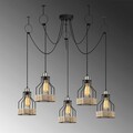 Lustra, Opviq, 892OPV1689, Metal, Negru