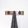 Raft de perete, Evila Originals, BoruRaf038, 50x11x9 cm, Nuc / Negru