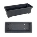 Suport pentru flori Vertical, Maximex, 56.5x61x85 cm, metal/polipropilena, negru