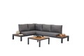 Set mobilier de gradina, Clara, Verona Wood, Cadru: 100% ALIMINIUM, Multicolor