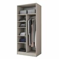 Dulap pentru haine, Hanah Home, BA276, 90x210x57.5 cm, Gresie