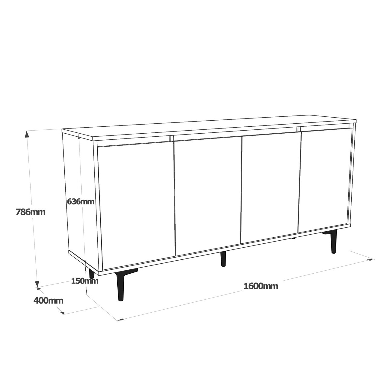 Mobilier Living, Locelso, AR13, Pal Melaminat, Stejar/antracit