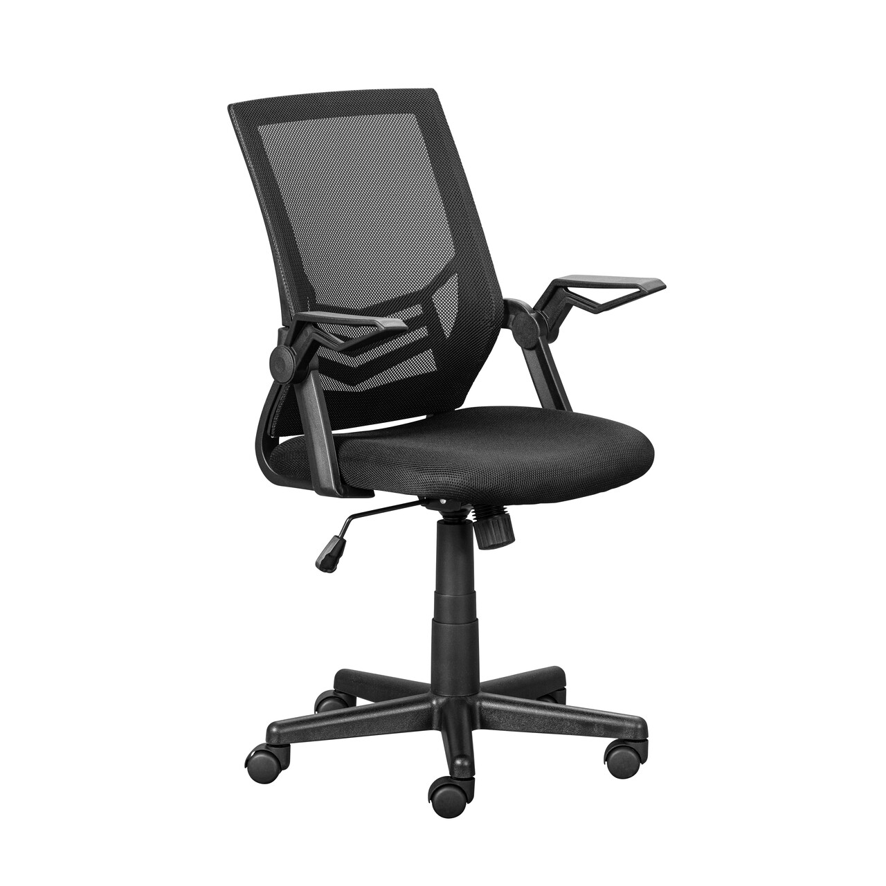 Scaun de birou pentru copii Jilli, Inter Link, 47x50x90-99 cm, rotativ, plastic/poliester, negru - view 2