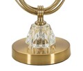 Lampa de masa Versailles, Mauro Ferretti, 1 x E27, 40W, 36x60 cm, fier/sticla, alb/auriu