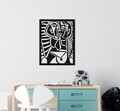 Decoratiune de perete, ART-DC-009, Dimensiune: 50 x 39 cm, Negru
