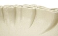 Vas decorativ Stons, Mauro Ferretti, 30.5x29x7.5 cm, polirasina, crem