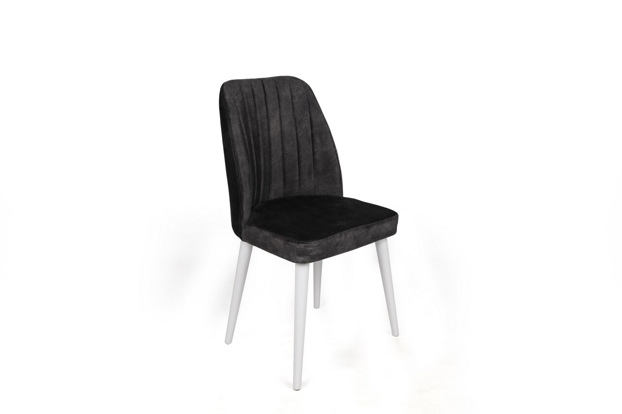 Set de scaune, Nmobb, Alfa-497 V2, Metal , Antracit/Alb - 1 | YEO