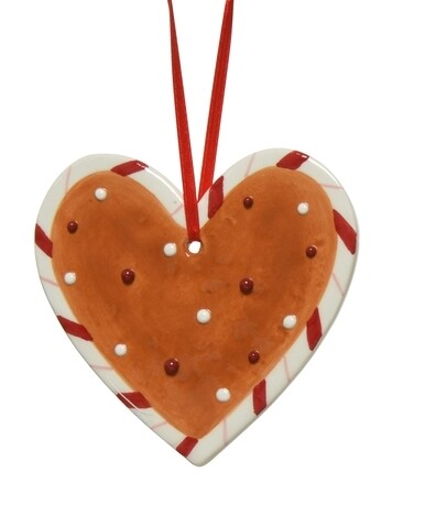 Glob Heart, Decoris, 9x12 cm, dolomit, rosu