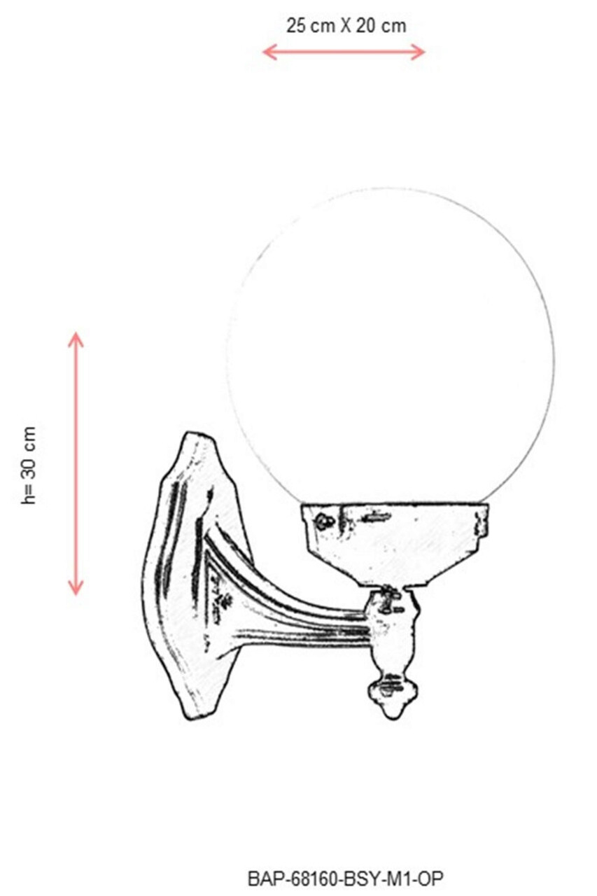Lampa de exterior, Avonni, 685AVN1150, Plastic ABS, Alb/Negru